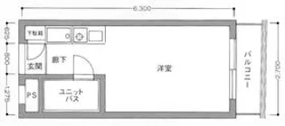 メインステージ目黒【3階】の間取り