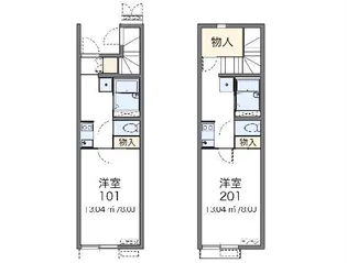 レオネクストマグノリア【2階】の間取り