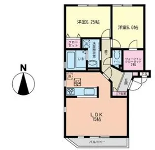 ルシェンテ A棟【1階】の間取り
