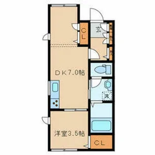 SARTEH エスポワール【1階】の間取り
