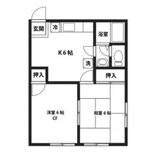 ウィルクエスト子安【2階】の間取り