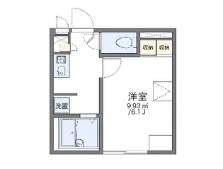レオパレスレーヴ【2階】の間取り