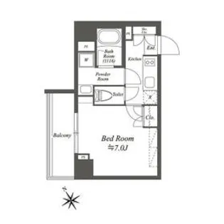 ブライズ白金台【8階】の間取り