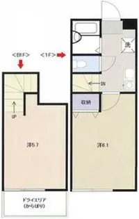 A・Box【105号室】の間取り