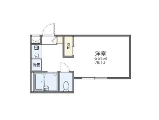 レオパレス荒巻【1階】の間取り