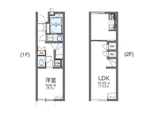 レオネクストアリオール沼田Ⅲ【103号室】の間取り