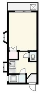 クオリティイン【100号室】の間取り