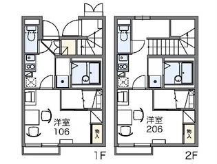 レオパレス陽菜ハイツ【110号室】の間取り