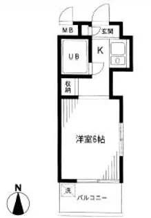 ロザール鎌ヶ谷【302号室】の間取り