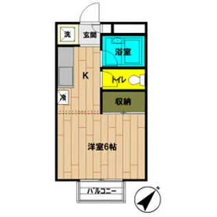 HOMEYハイツ【2階】の間取り