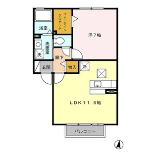 グランベルク E【1階】の間取り