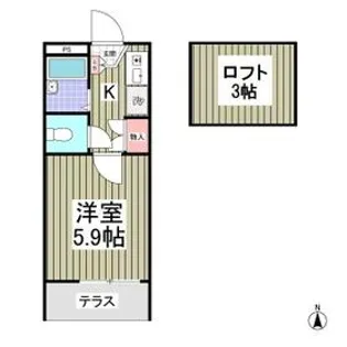 リブレス西川口【103号室】の間取り