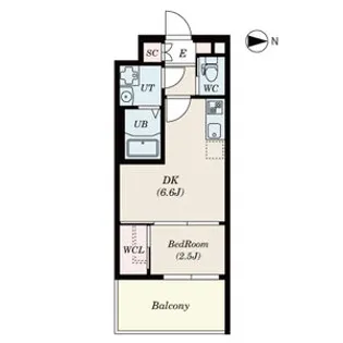 セレニテ三国プリエ【8階】の間取り