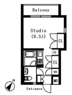 ラティエラ白金高輪【4階】の間取り