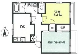 メゾンドセラヴィ【2階】の間取り