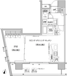 パークハビオ渋谷本町レジデンス【10階】の間取り