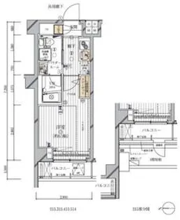 メインステージ多摩川III【514号室】の間取り