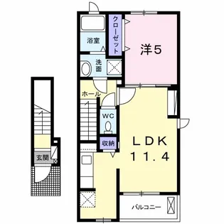 ヴィラージュ【2階】の間取り