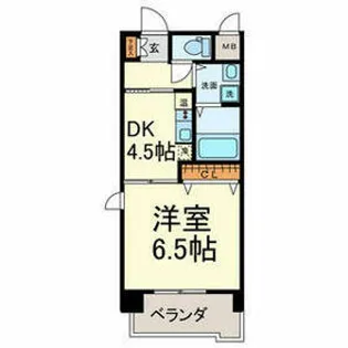 ボヌール千代田【4階】の間取り