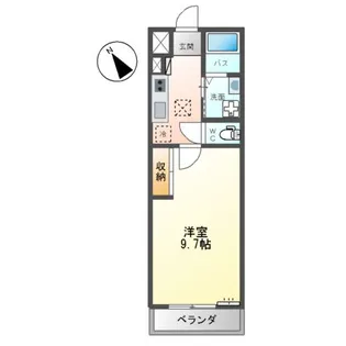 クレセントⅡ(CRESCENT Ⅱ)【1階】の間取り