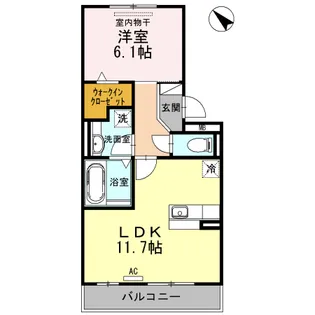 Flora【3階】の間取り