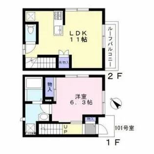 ラ フィーネ【1階】の間取り