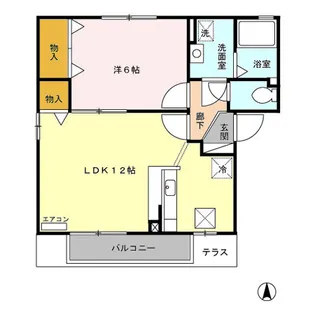 スクウェア・ヒル D【1階】の間取り