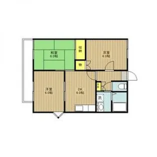 グランハイム岡田A棟【2階】の間取り