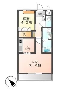 ボンヌール【3階】の間取り
