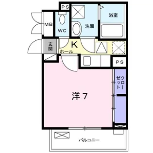 ラシュレ【1階】の間取り