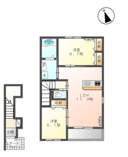 ラ・ルーチェ【2階】の間取り