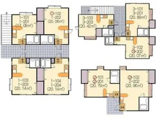 山手倶楽部【3-102号室】の間取り