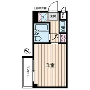 豊町中央コーポ【3階】の間取り
