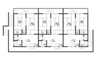 長門アパートA棟【208号室】の間取り