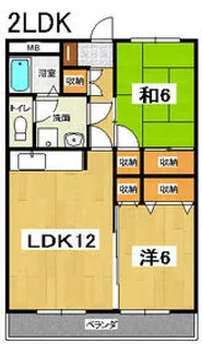 サンワマンション【406号室】の間取り