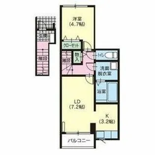 ミヤデュオ【2階】の間取り