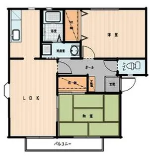 スマイルハイツ【B202号室】の間取り