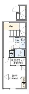 レオパレス太陽【206号室】の間取り