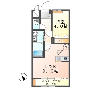 ウィンドヒルA【1階】の間取り
