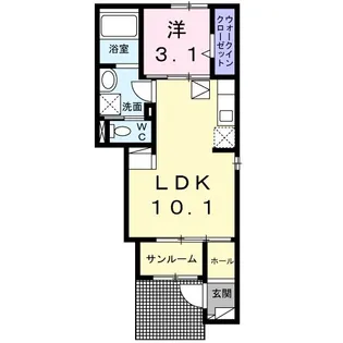 ローレルⅡ【1階】の間取り