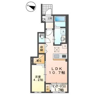 クロリス【106号室】の間取り