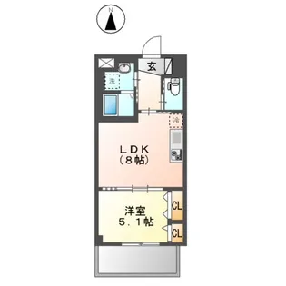 ペスカ保木間【3階】の間取り