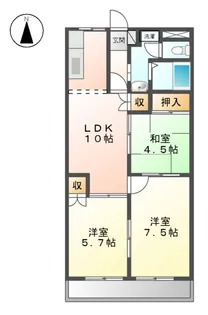 レジデンスY【2階】の間取り