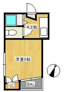 プチハウス【2階】の間取り