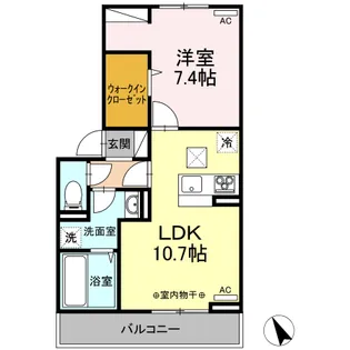 グランテラス紫塚 Ⅱ【1階】の間取り