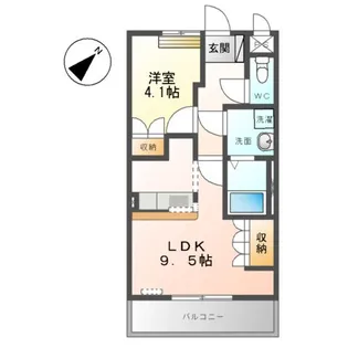 フォレストヴィラ【1階】の間取り