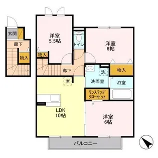 アースウィン B【203号室】の間取り