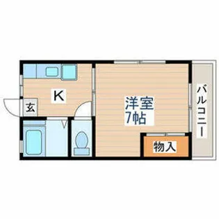 コーポマグノリア1【2階】の間取り