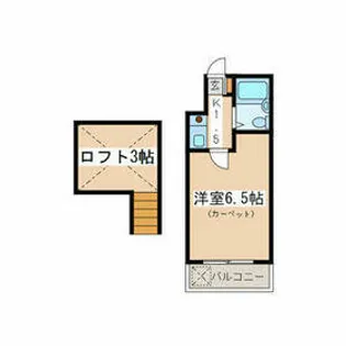 イ−ストウェル長津田【2階】の間取り