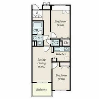 キャニオンヒル1992【2階】の間取り